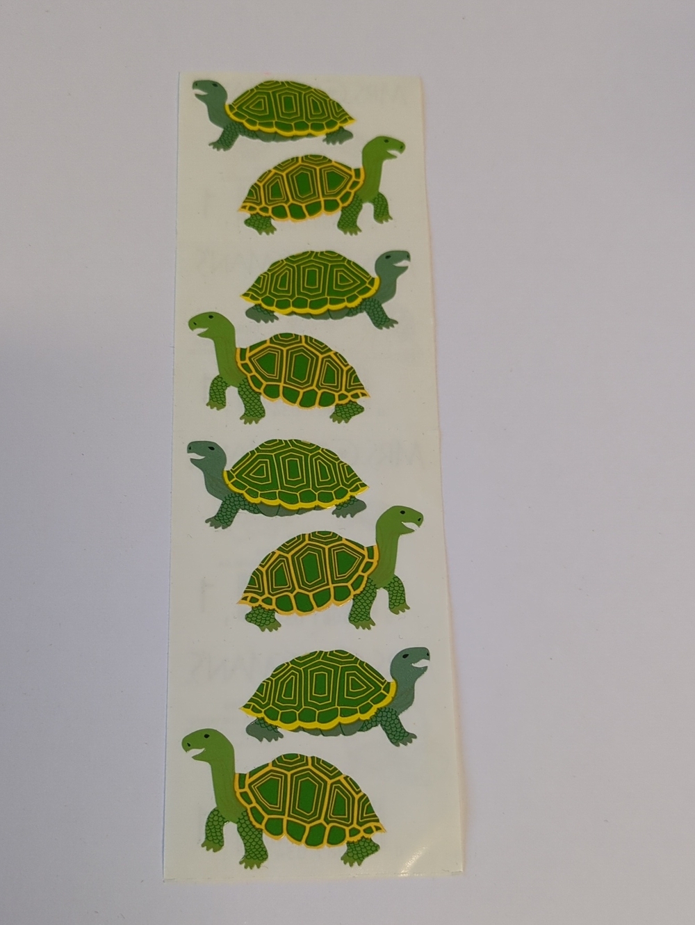 ☀️VTG Mrs. Grossman’s Turtle Stickers Sheet Retired Rare